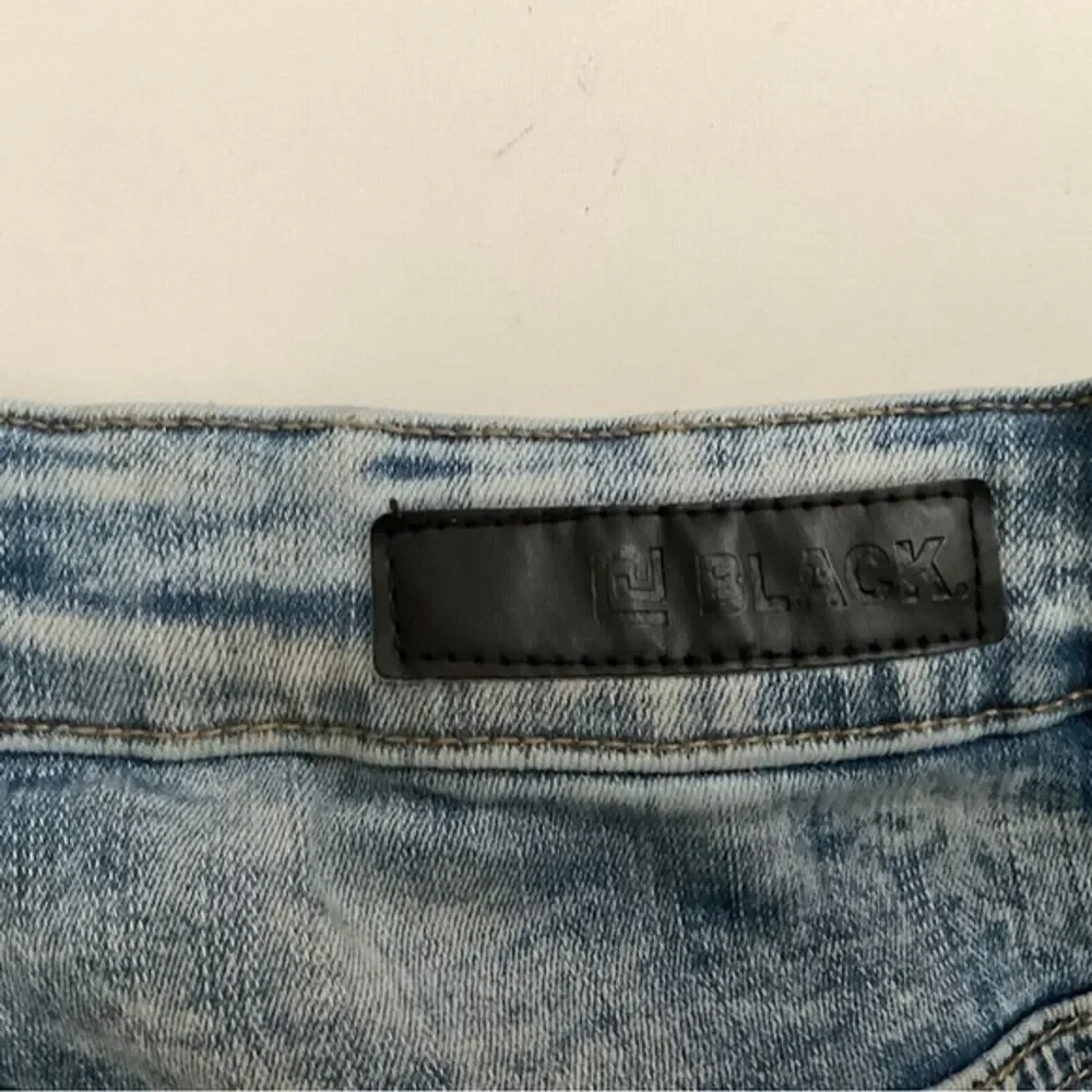 CJ BLACK  Skinny Flex Jeans Distressed  Mens Denim Blue  38 X 30  (Tag 38x32)